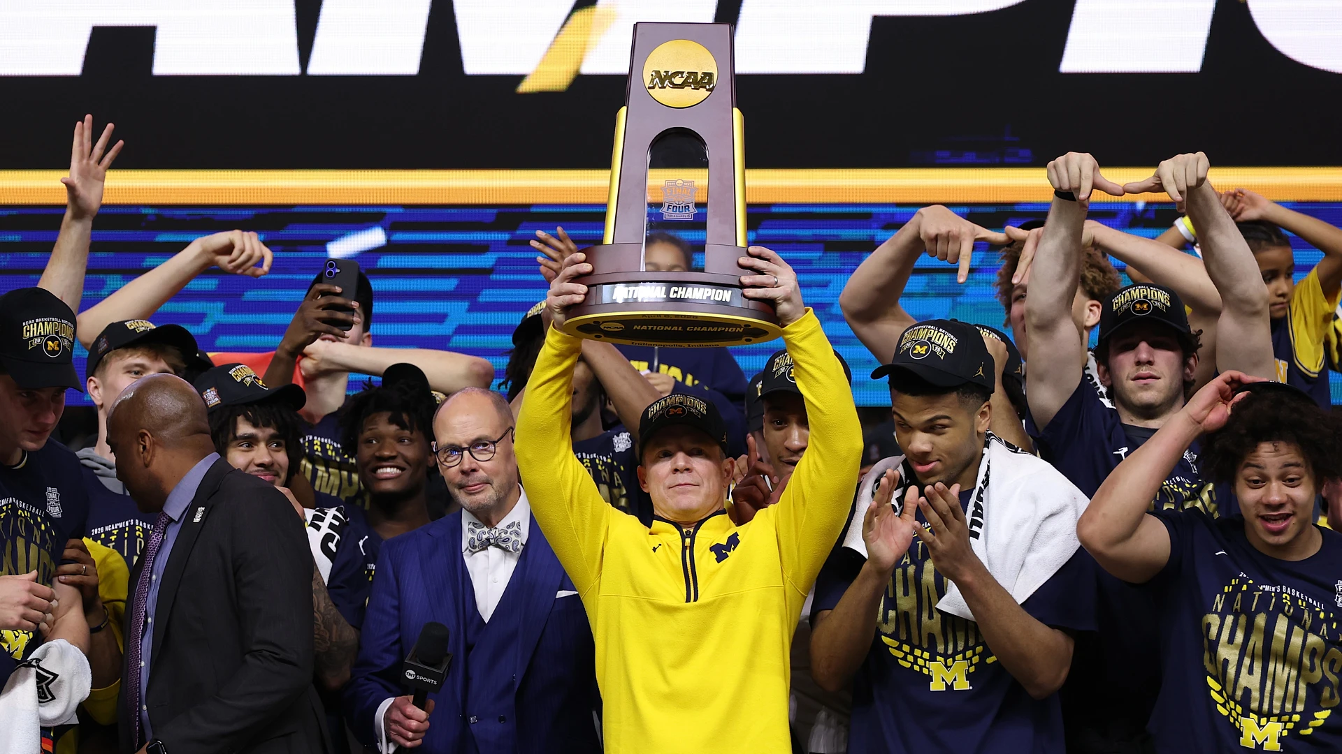 Michigan beats UConn for men's NCAA title; who wins the Masters; UNC hires Michael Malone