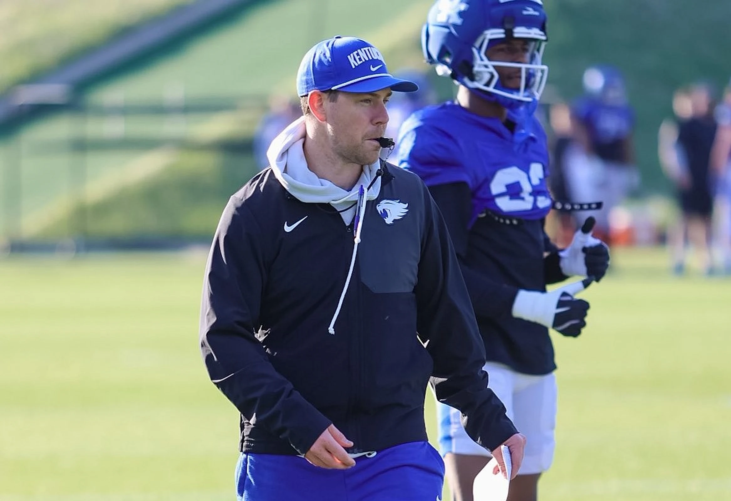 Photo Galleries: Football practice shots and baseball win over Louisville