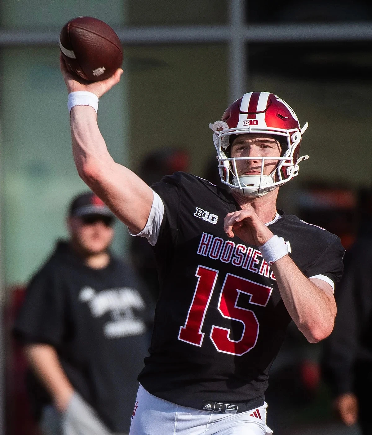 'Dedicated' former Center Grove QB back from injury, impressing Indiana football in spring