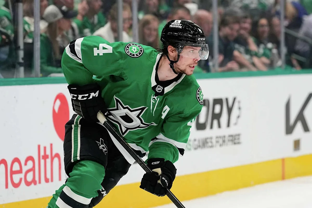 Stars' Miro Heiskanen exits game vs. Wild, ruled questionable to return