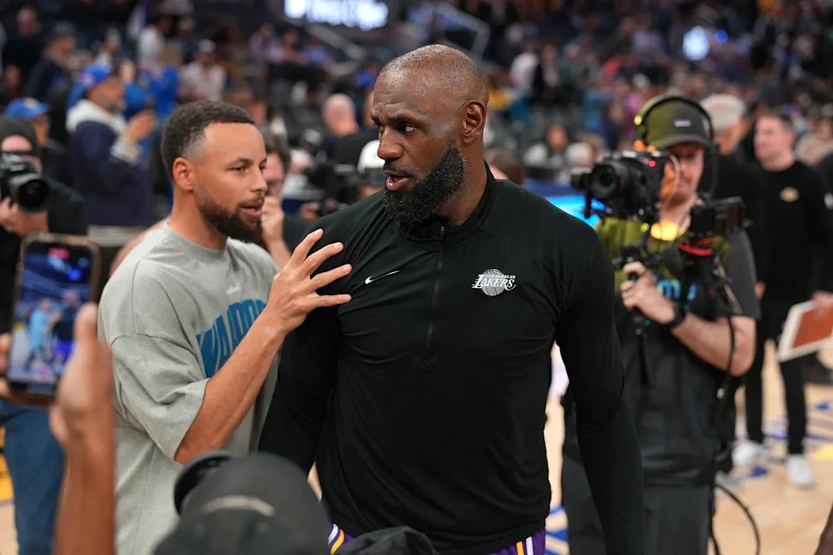 LeBron James speaks on not facing Warriors' Stephen Curry this season