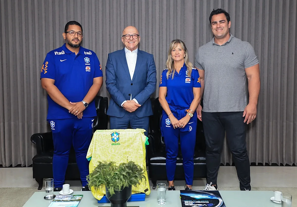 Cris Gambaré and Diogo Pécora meet Mato Grosso governor, MPs