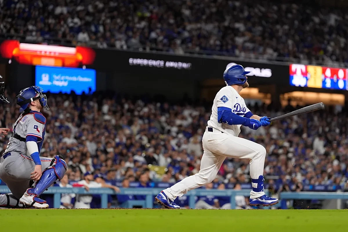 Max Muncy’s 3-homer night ends with a stunning 9th-inning winner as Dodgers top Rangers, 8-7 - Image 1