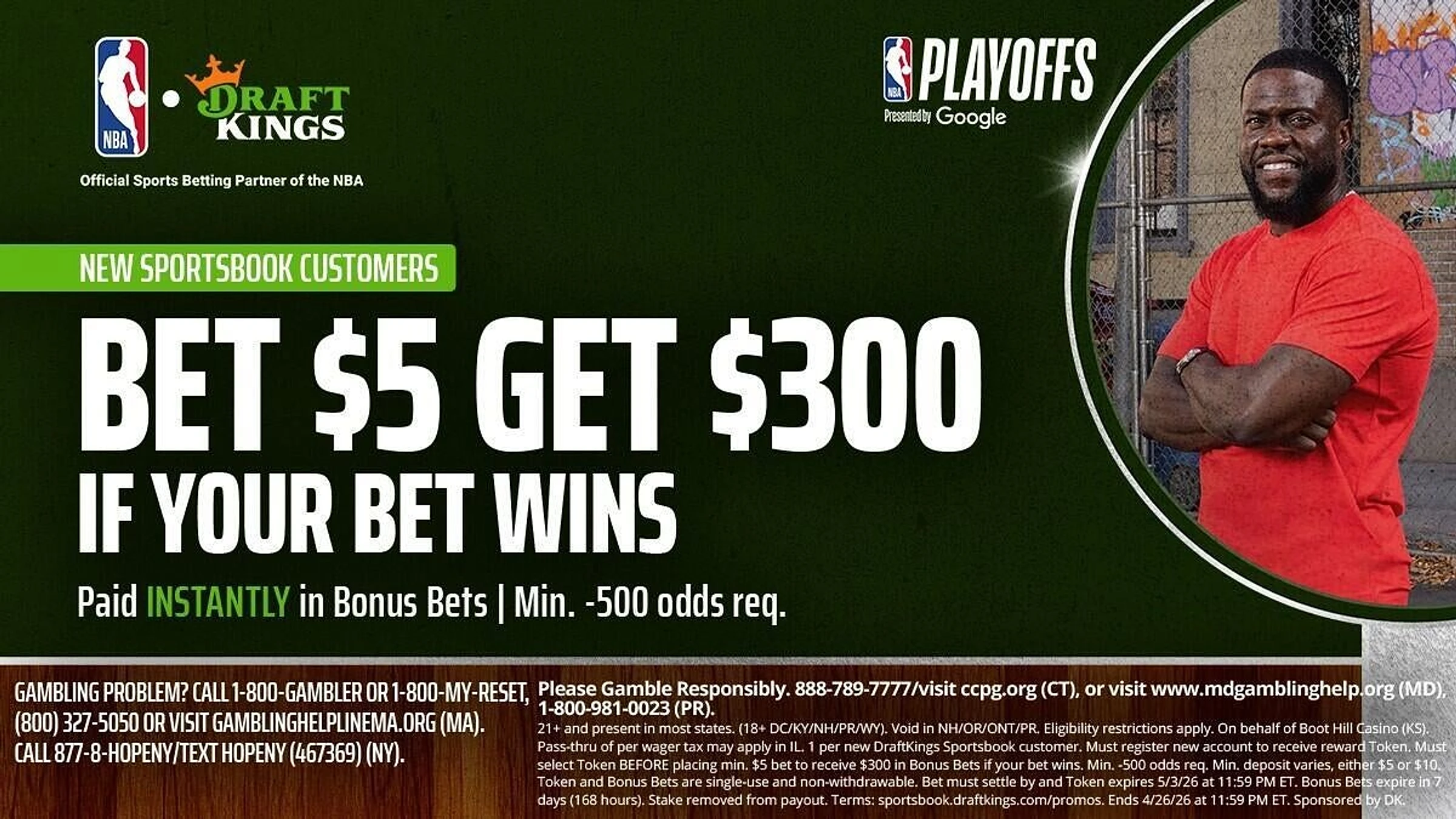 Use DraftKings promo code to get $300 bonus bets for golf, Magic-Celtics, Guardians-Braves, NBA, MLB on Sunday - Image 1