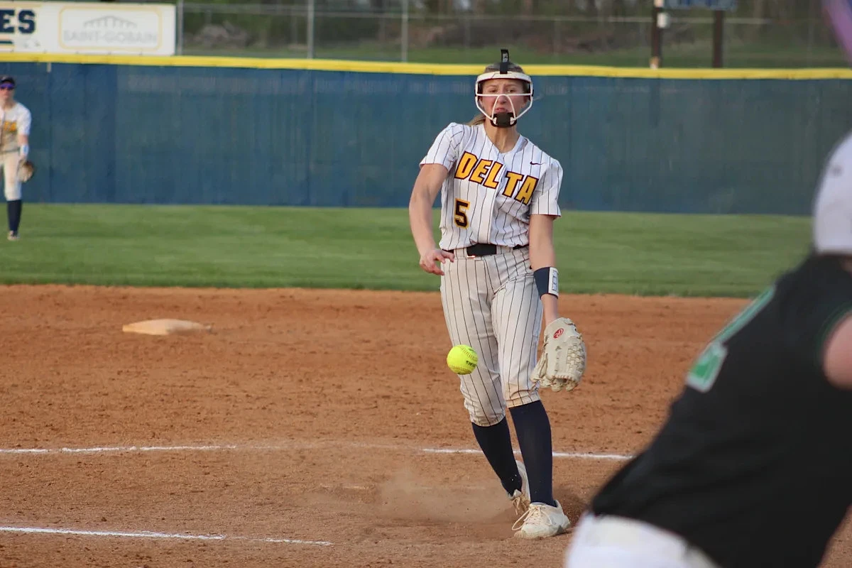 Delta softball takes down New Castle to win conference opener