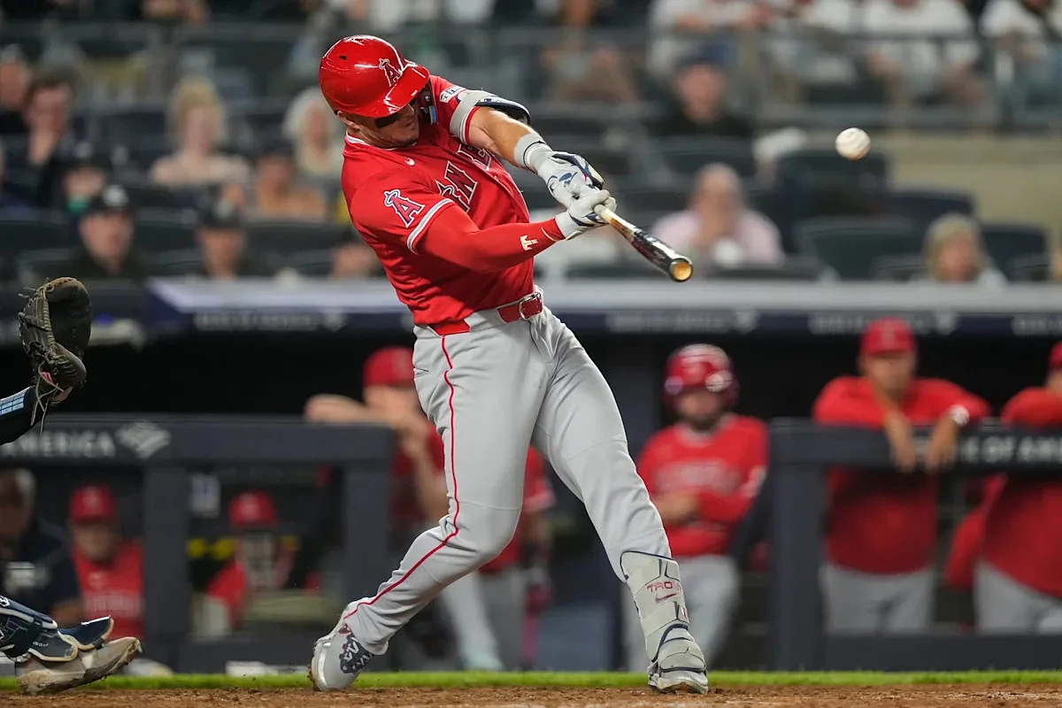 Mike Trout vs. Aaron Judge turns into starry slugfest of 3-time MVPs as Yanks edge Angels 11-10