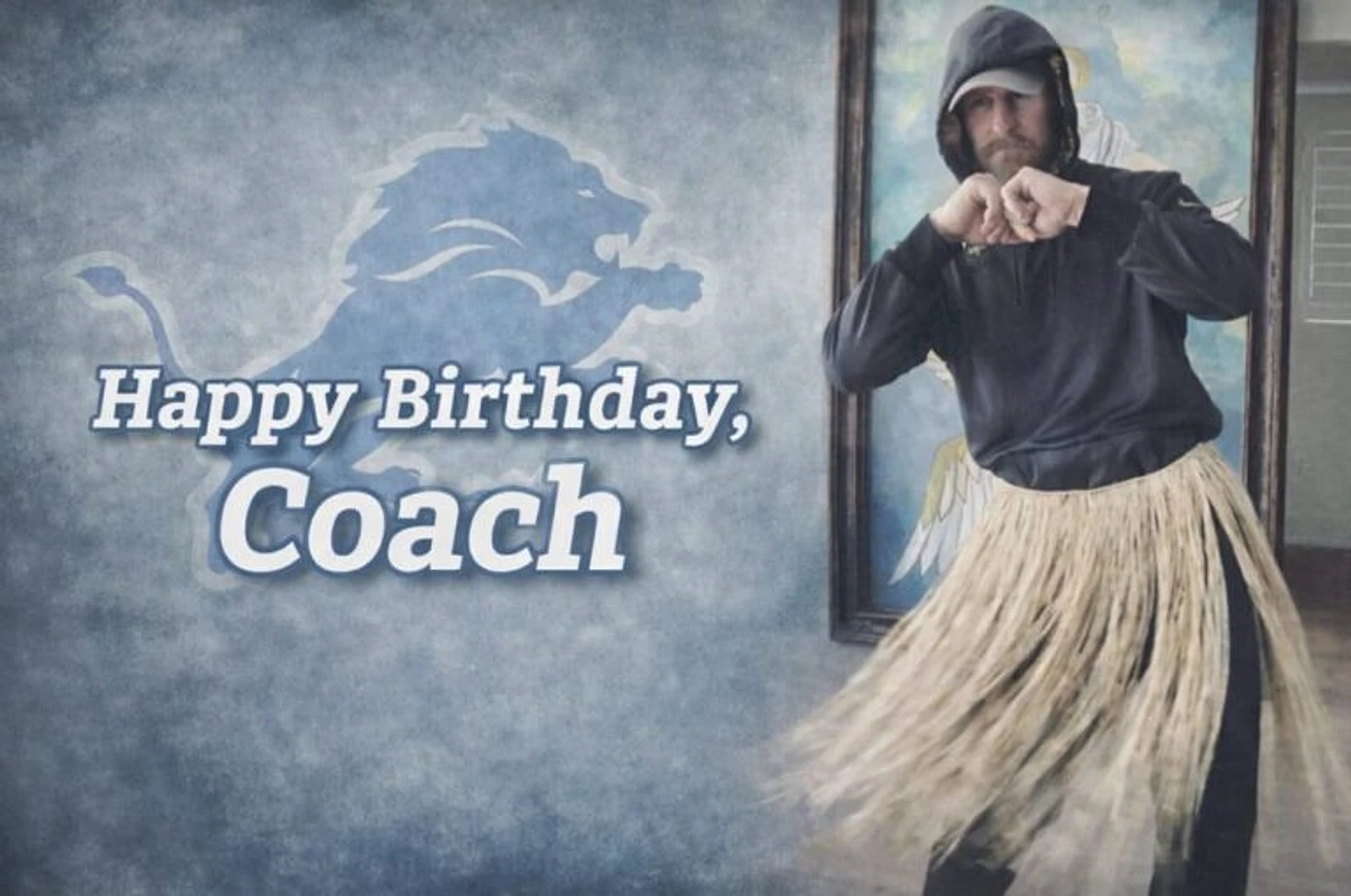 Dan Campbell 50th Birthday Video Shared by Wife Holly Goes Viral