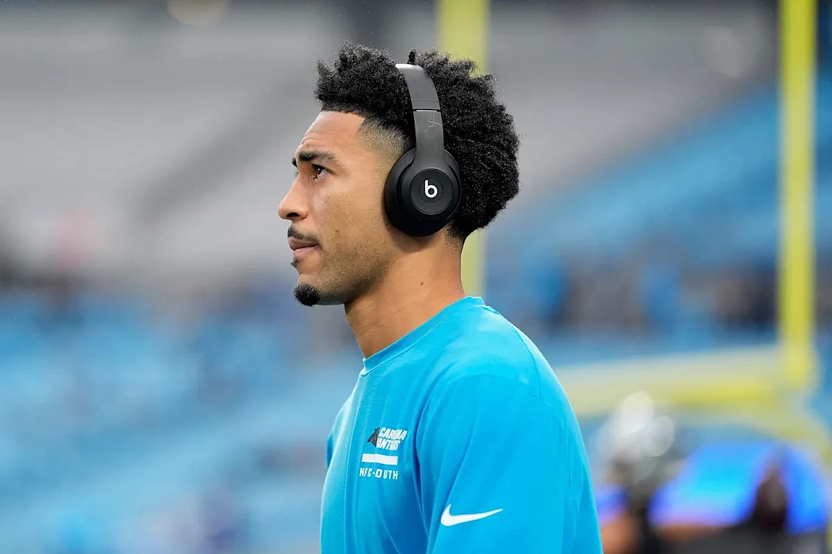 GM Dan Morgan is asked why Panthers have yet to exercise QB Bryce Young's 5th-year option