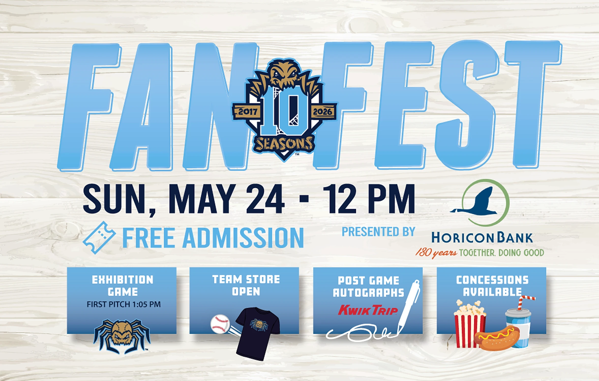 Dock Spiders to preview 2026 roster at Fan Fest May 24