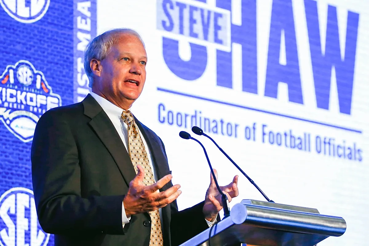 Steve Shaw, national coordinator of college football officials, will retire in September