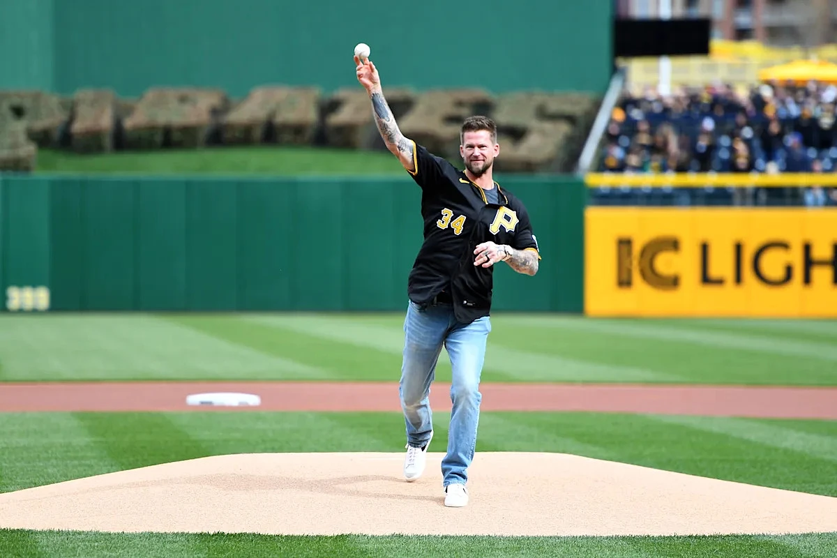 “Batman” returns to throw out first pitch at Friday’s Pirates game