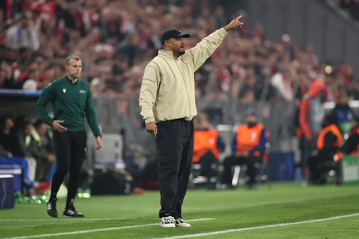 Kompany frustrated after booking leads to suspension for Bayern's first semi-final clash with PSG