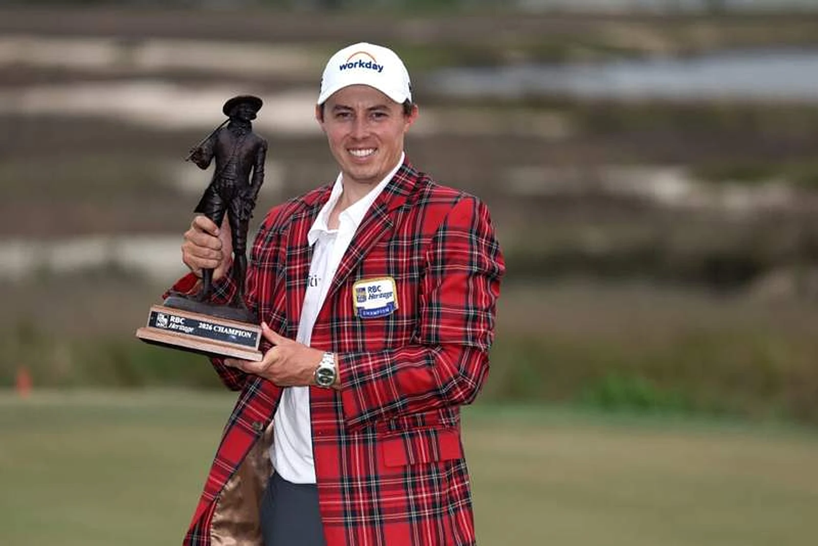 Matt Fitzpatrick responds when asked who it felt better to beat, Scottie Scheffler or Jordan Spieth