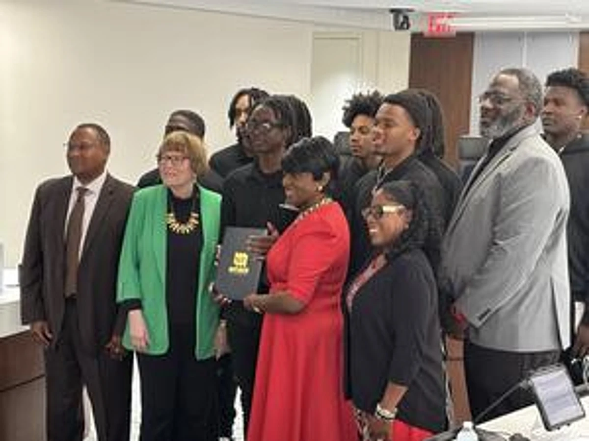 High school boys basketball champs honored by Montgomery Co. Commission