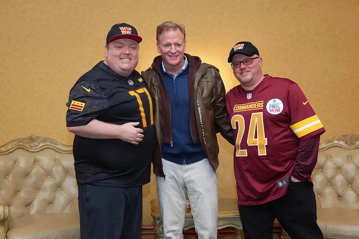 NFL commissioner Roger Goodell weighs in on the Commanders' new look