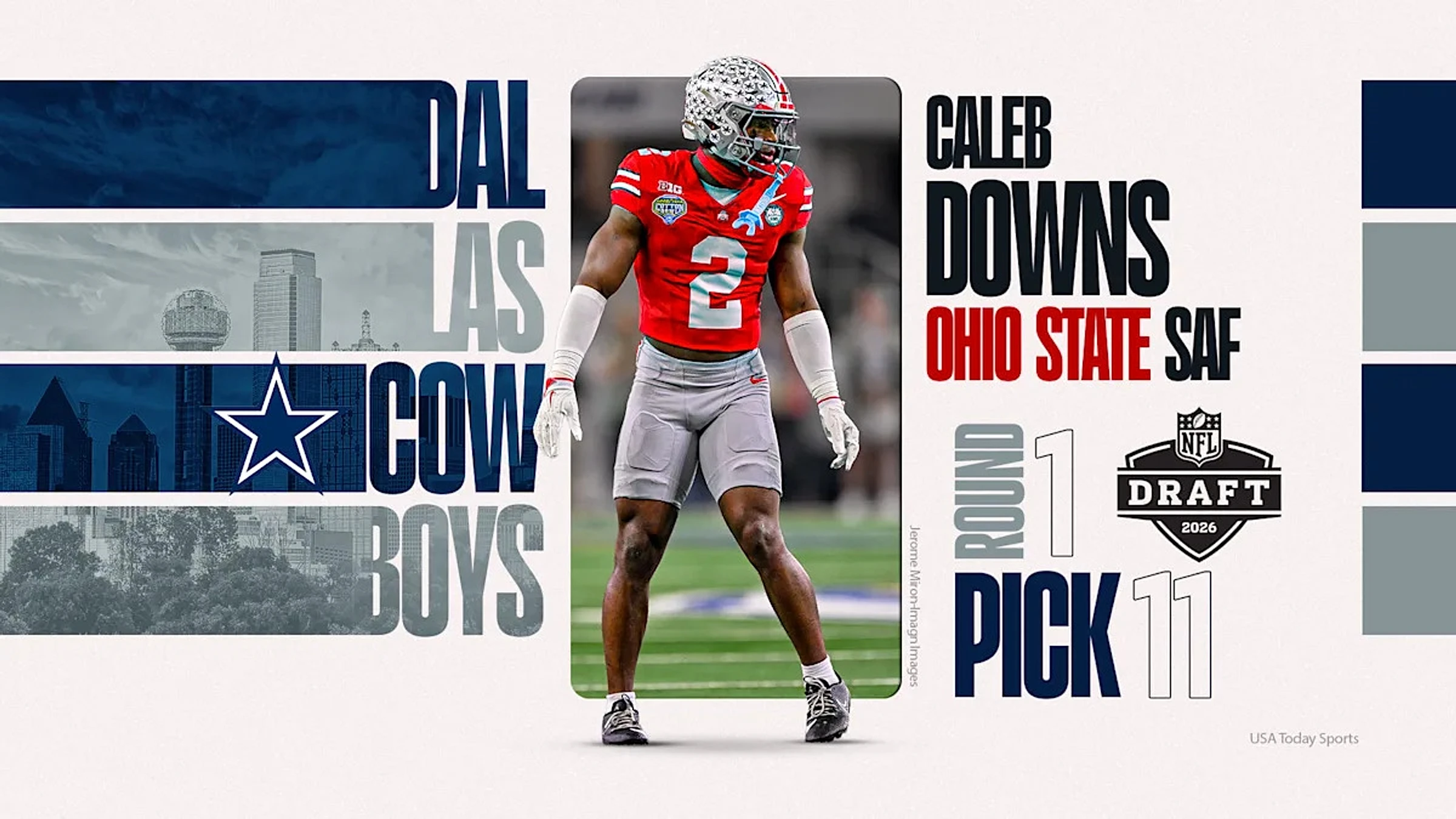 Ohio State safety Caleb Downs selected in first round of NFL draft