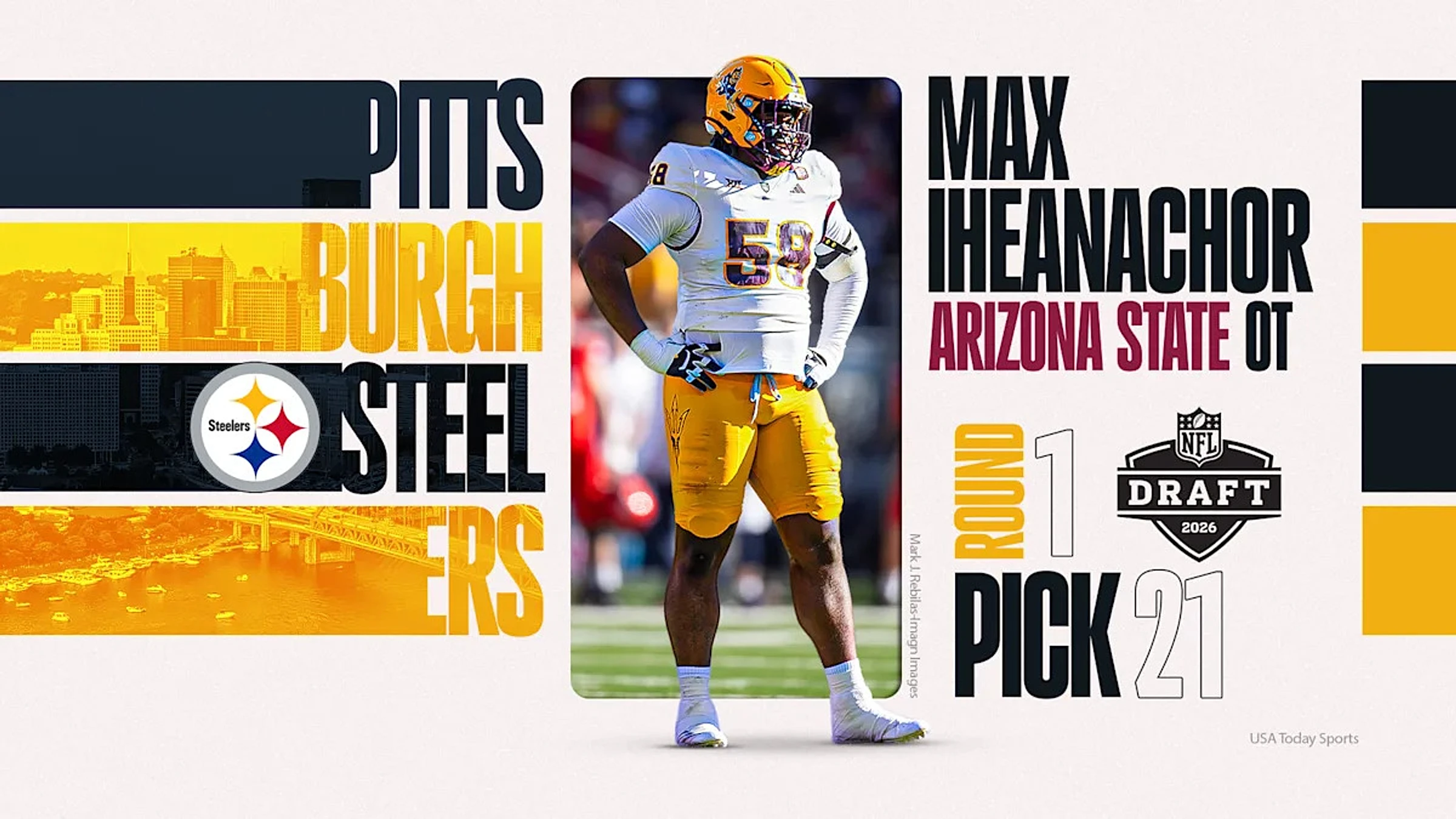 NFL Draft: Steelers select athletic offensive tackle with No. 21 pick