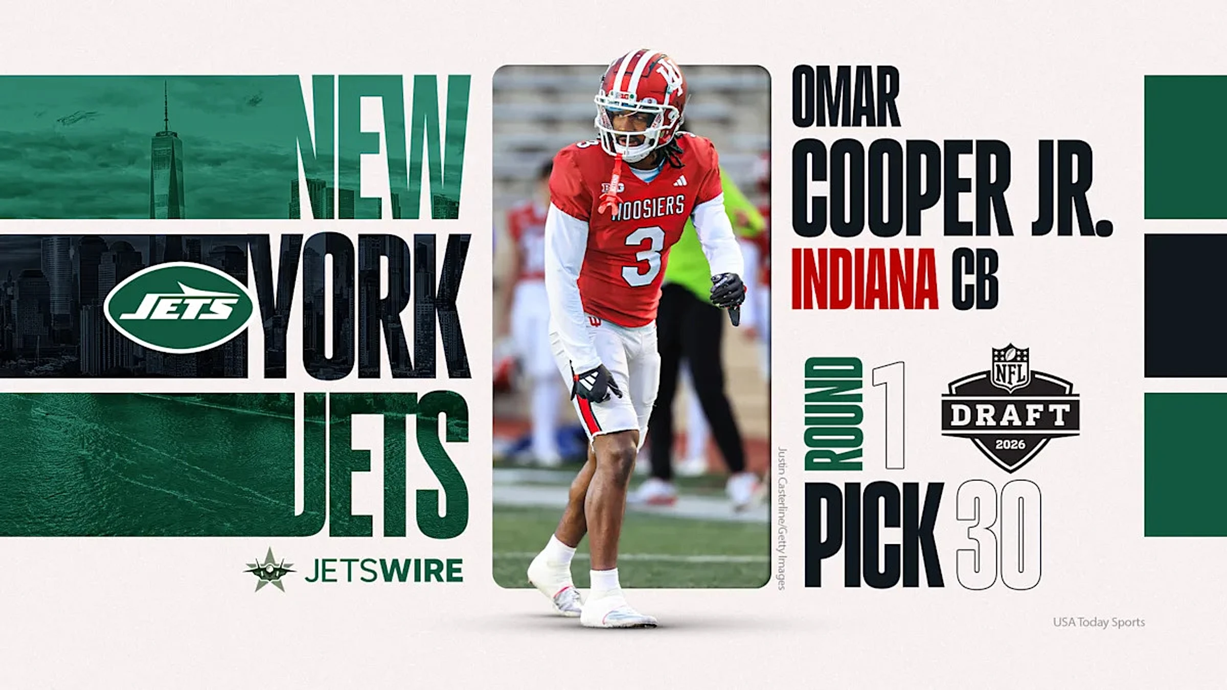 Jets trade up to 30th for Indiana WR Omar Cooper Jr. in 2026 NFL Draft - Image 1