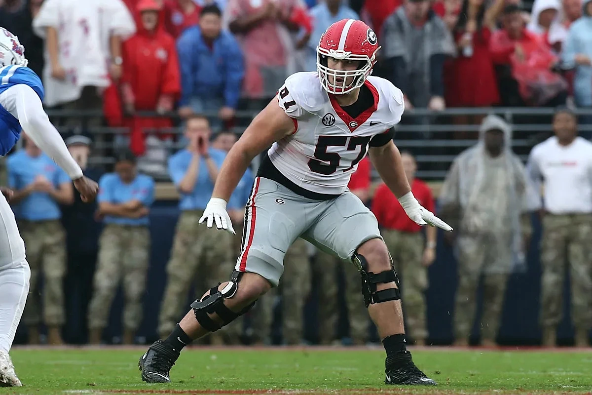 Georgia football's Monroe Freeling on 'staying home' with Carolina Panthers