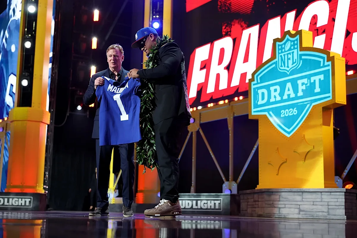 Giants pick Francis Mauigoa dismisses back injury fears: 'Body feels great'