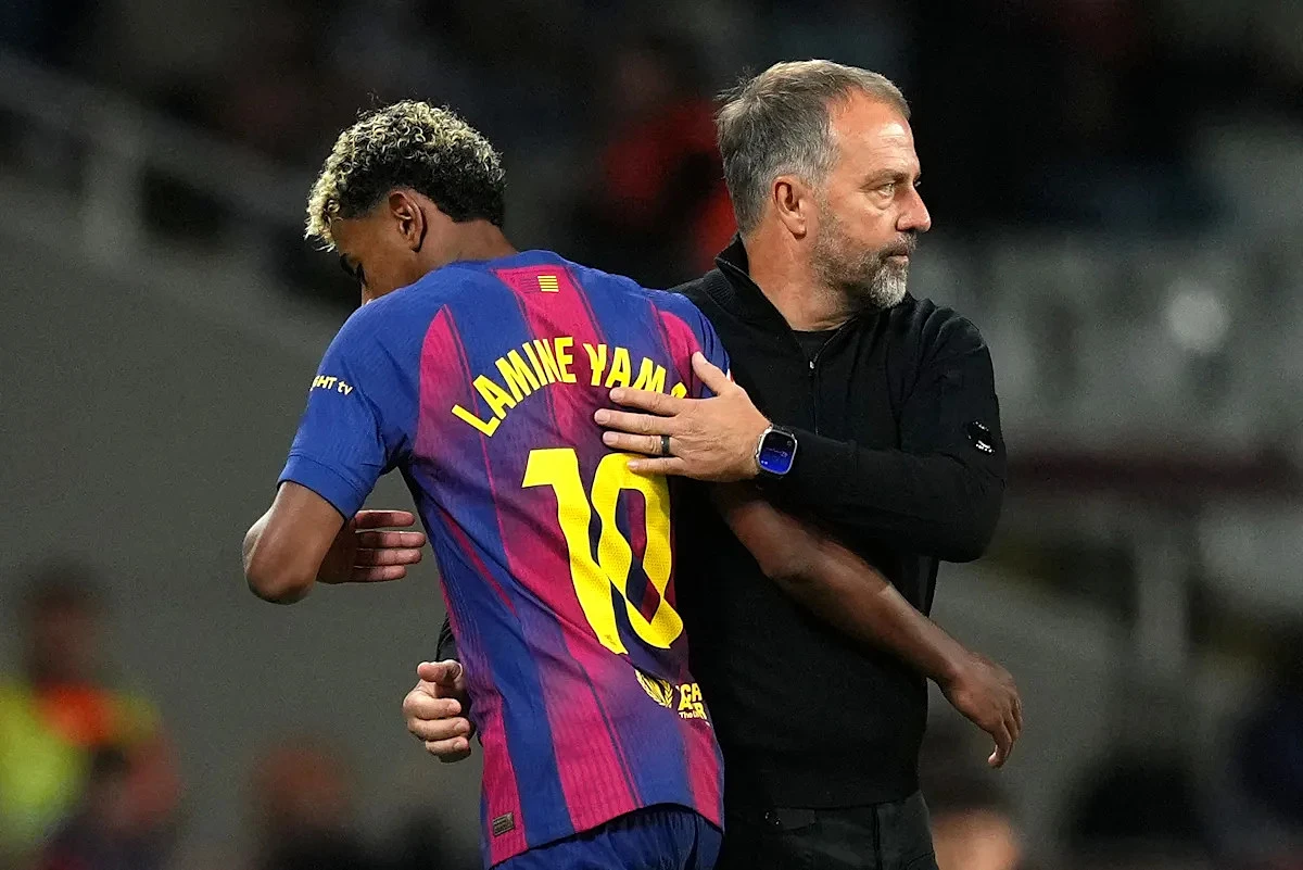 “He’ll come back stronger” – Barcelona boss Hansi Flick reacts to Lamine Yamal’s injury