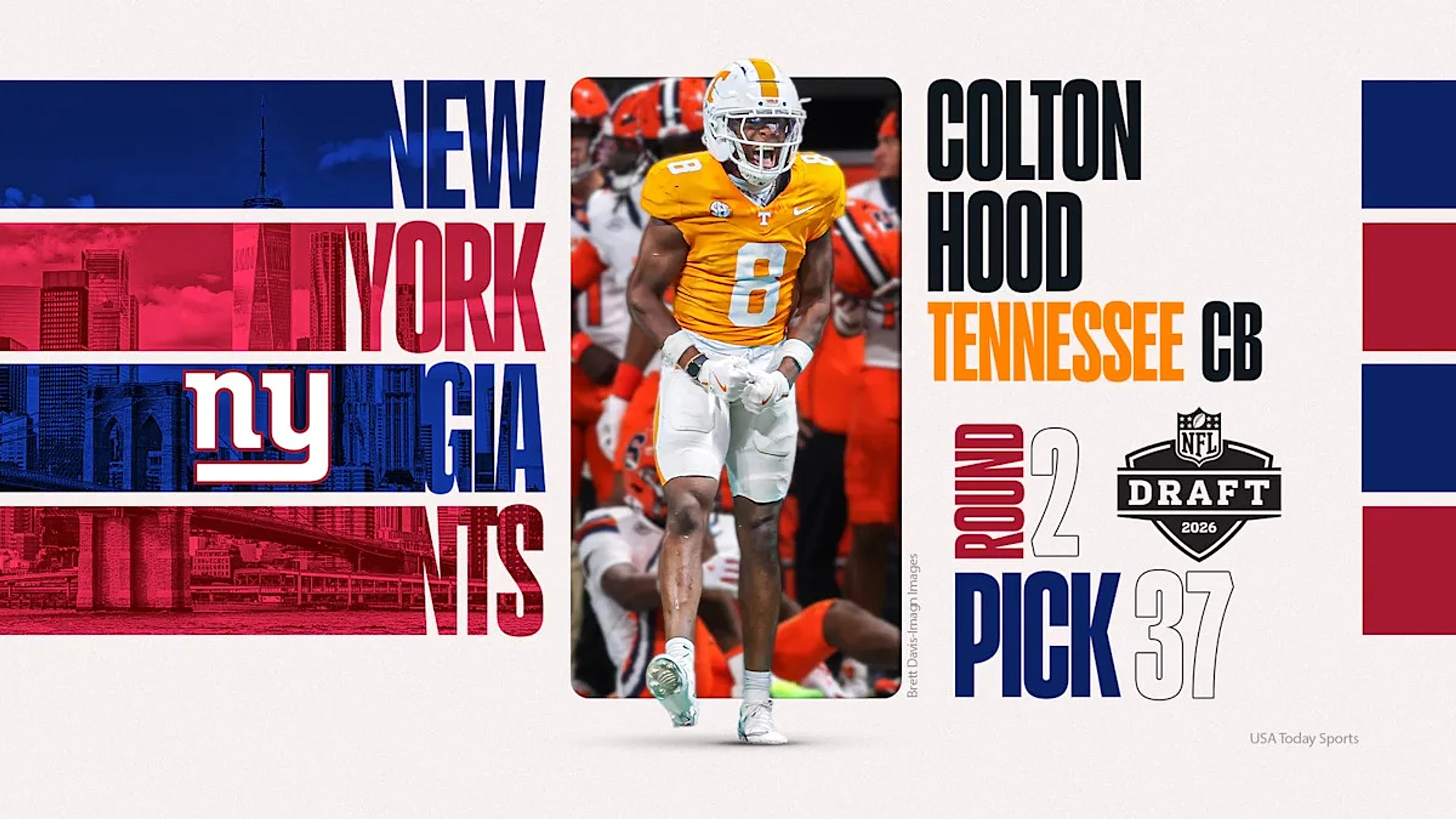 Colton Hood selected by New York in NFL draft second round