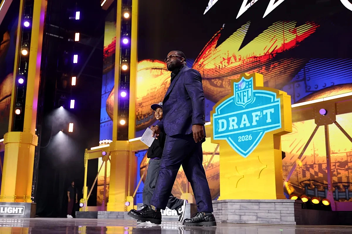 Mark Ingram's son taunts Pittsburgh fans at 2026 NFL Draft: 'Steelers still suck'