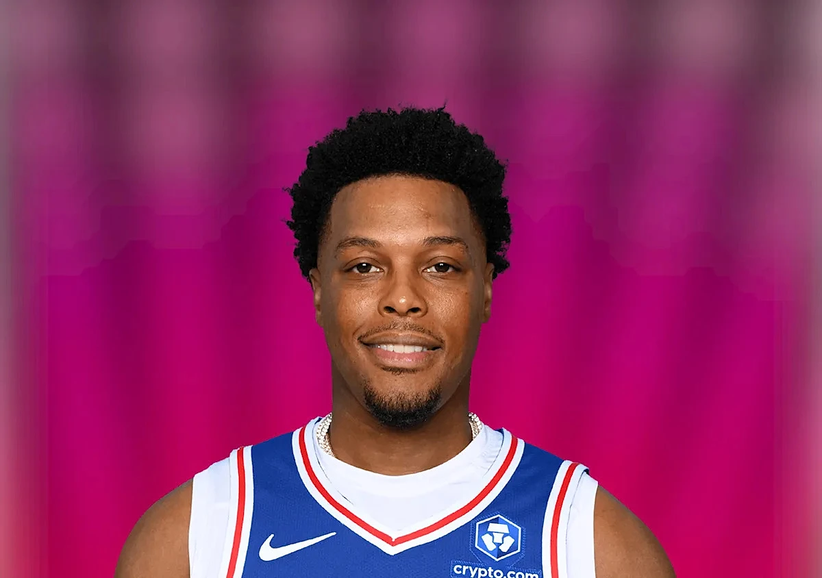 Kyle Lowry is wearing a custom Flyers jersey with his …