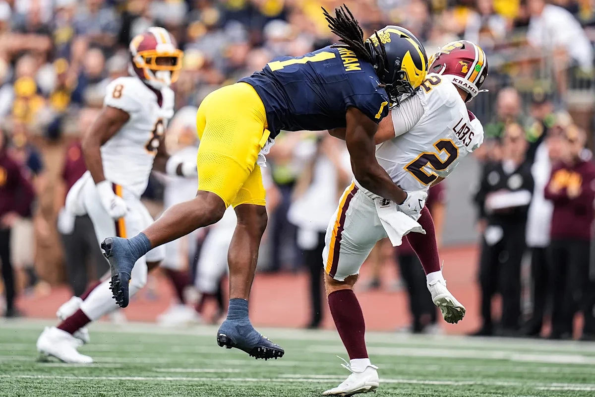 NFL draft results: Cowboys select Michigan's Jaishawn Barham at No. 92