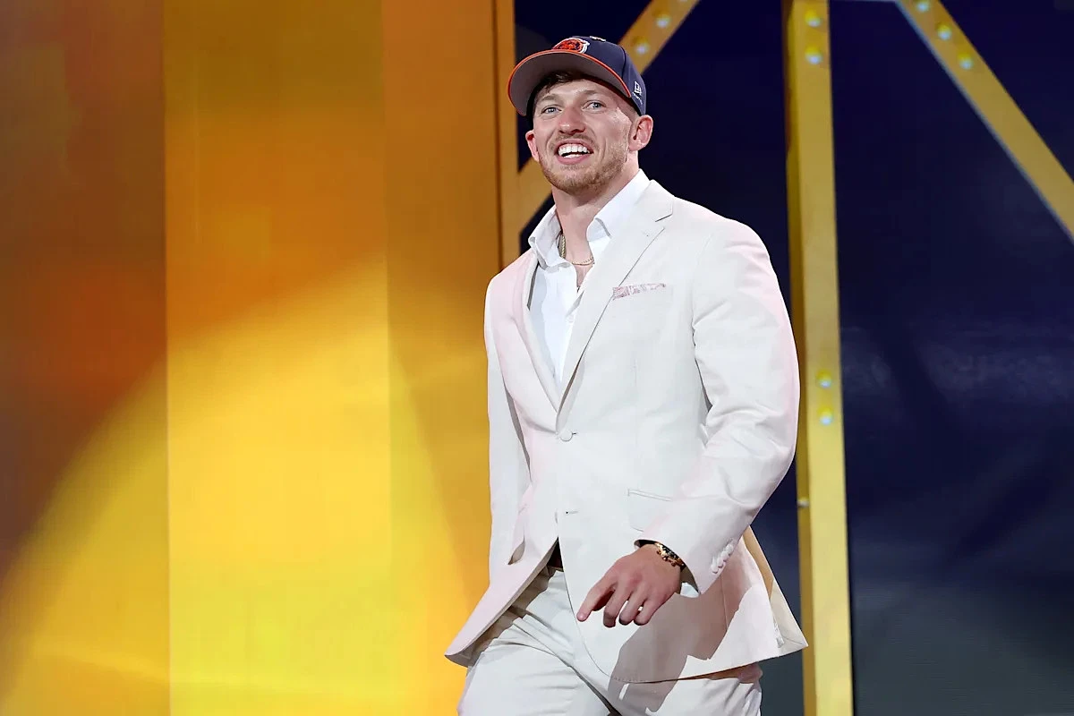 Coby Bryant had the best reaction to Bears' pick of Dillon Thieneman