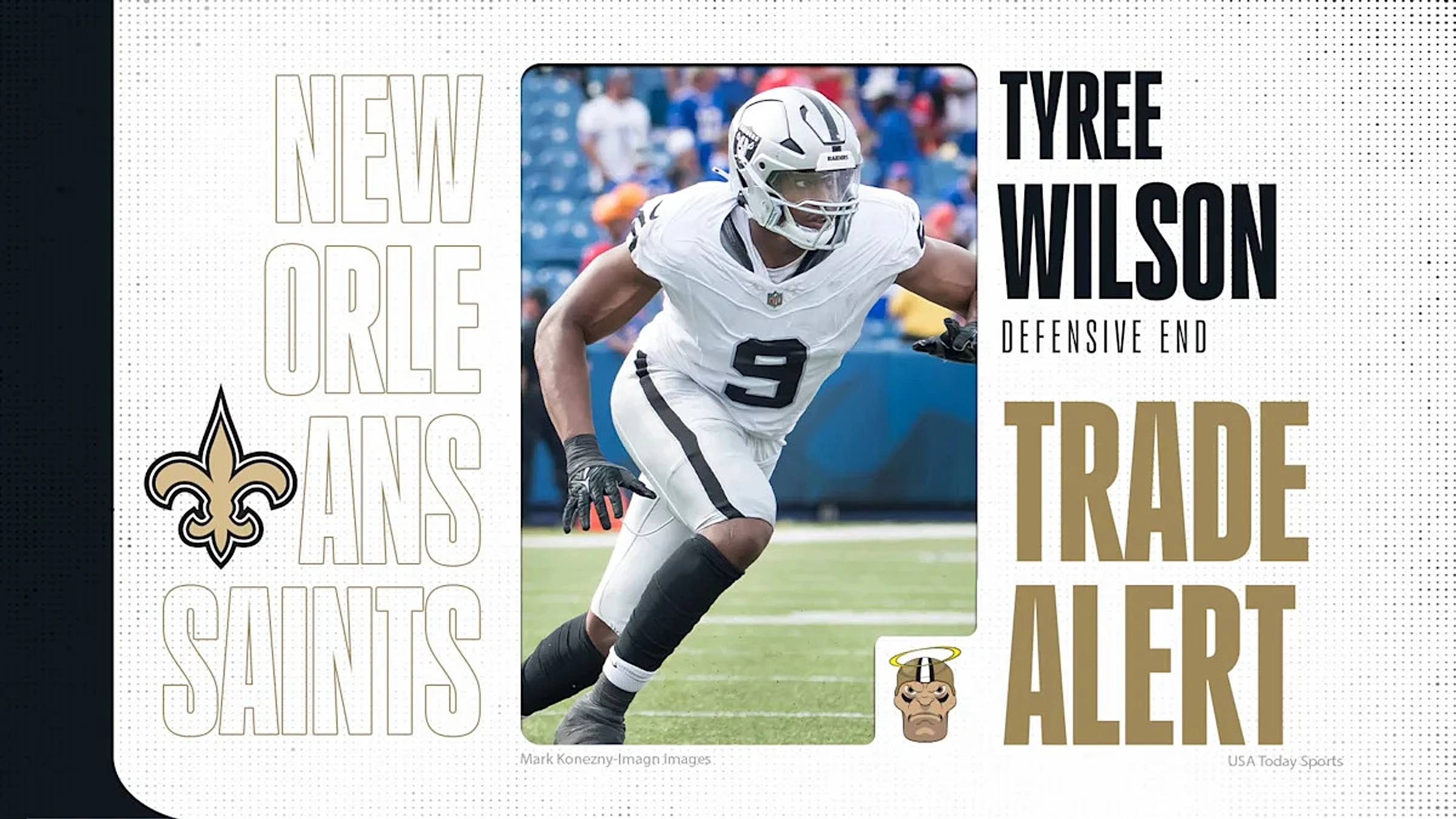 Breaking: Saints trade with Raiders for former first round draft pick