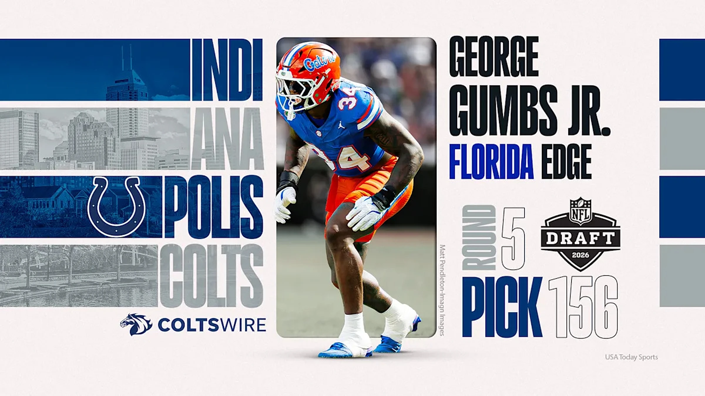 Florida EDGE George Gumbs Jr. selected by Colts in 2026 NFL Draft