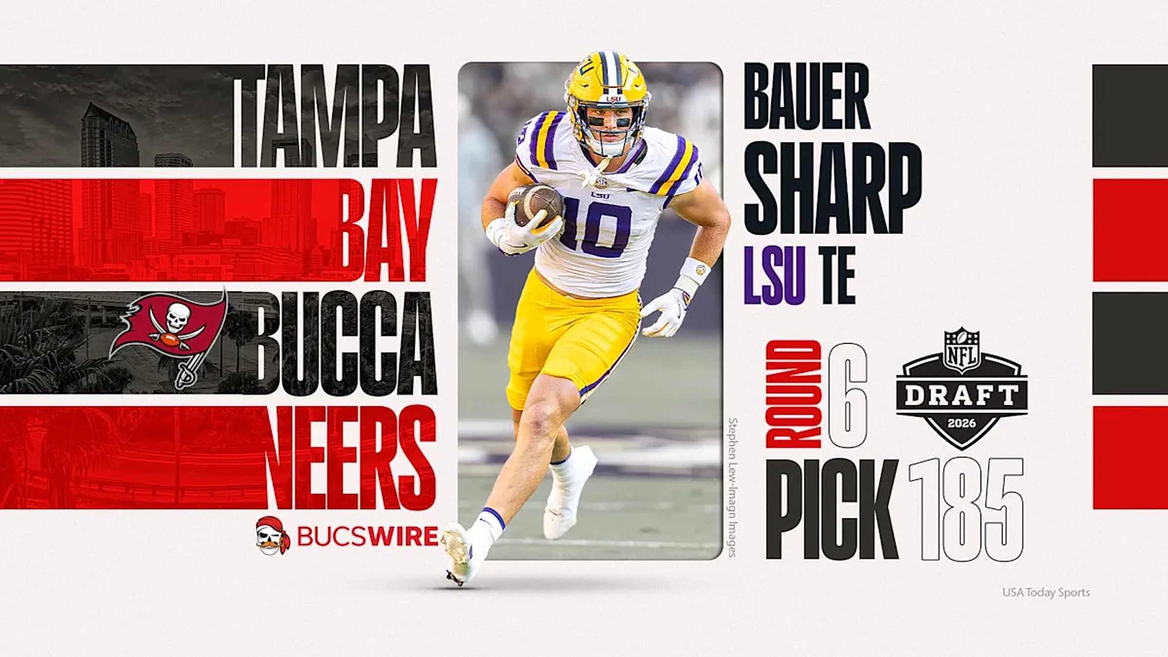 Bucs add some TE depth with Bauer Sharp in NFL Draft