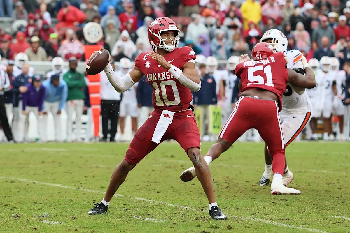 Browns select former Arkansas QB Taylen Green in 6th round of 2026 NFL Draft
