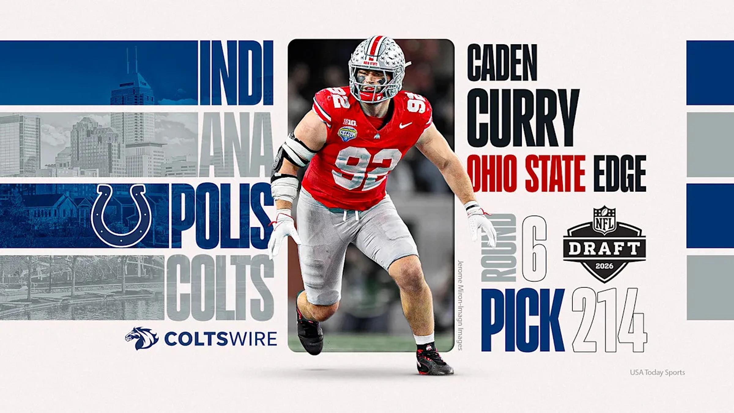 Ohio State DE Caden Curry selected in the 6th round of the NFL draft