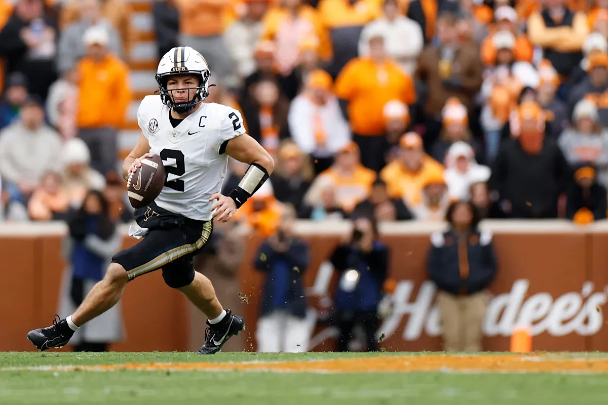 Why did Diego Pavia go undrafted in the 2026 NFL Draft?