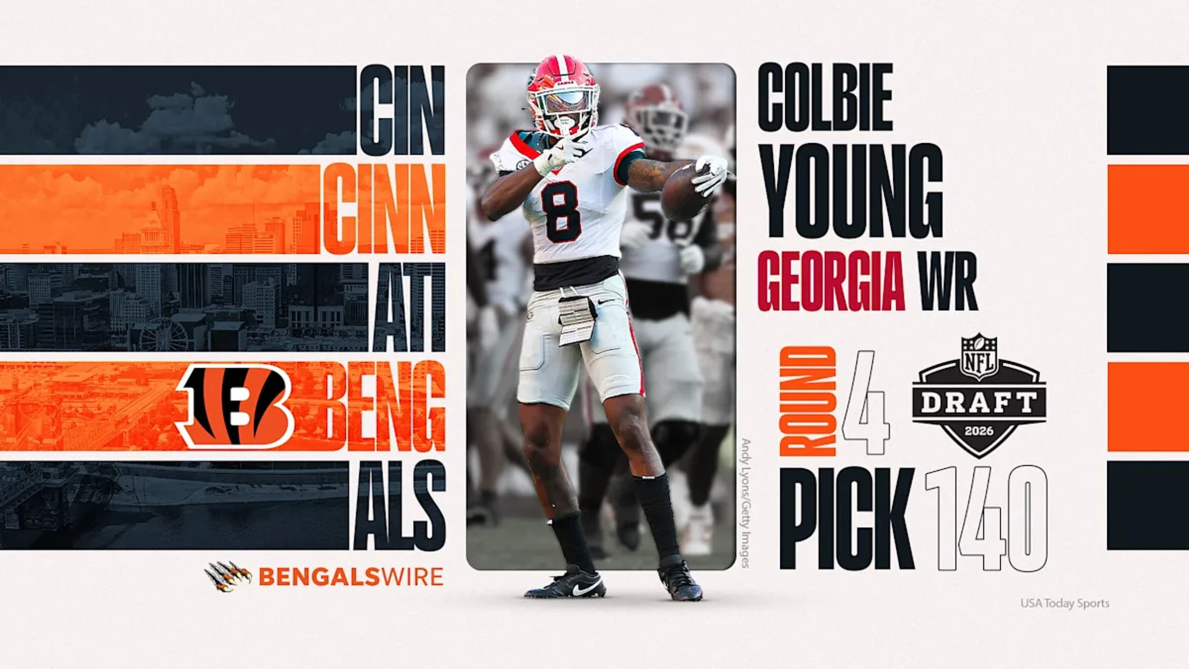 Cincinnati Bengals draft Georgia WR Colbie Young