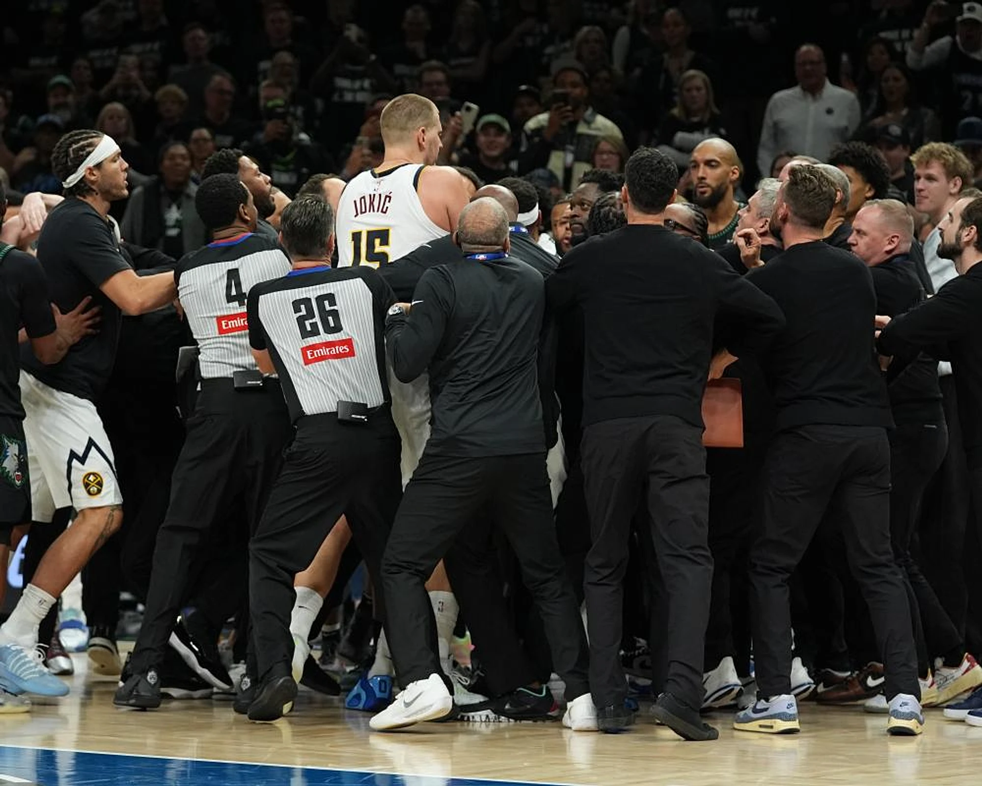 Nikola Jokić boils over after McDaniels’s mocking layup in Nuggets’ loss to Timberwolves - Image 1
