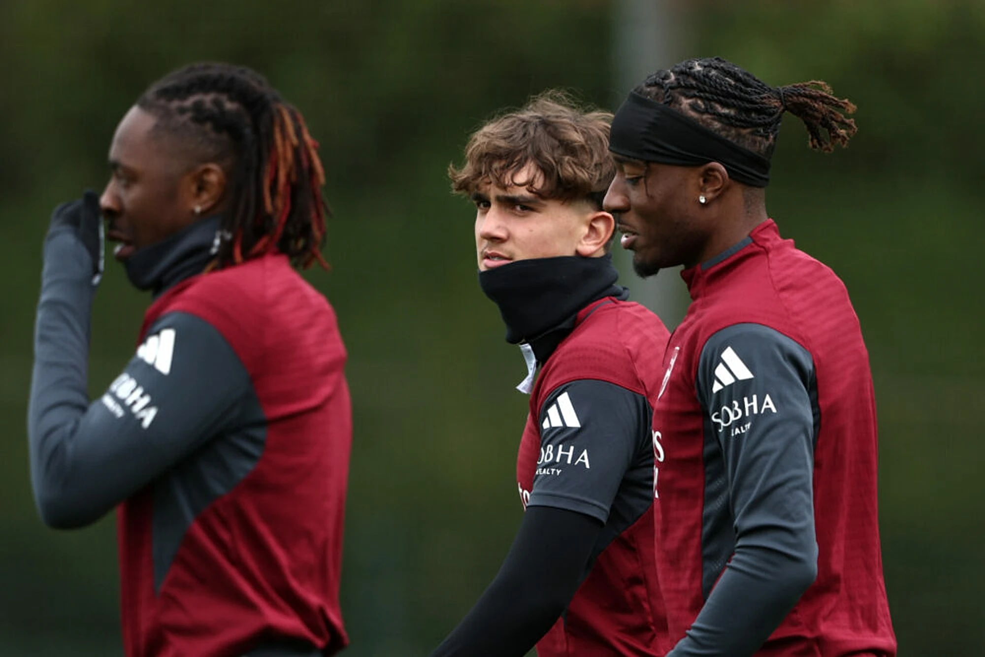 Injured Arsenal stars snapped in training ahead of Atletico