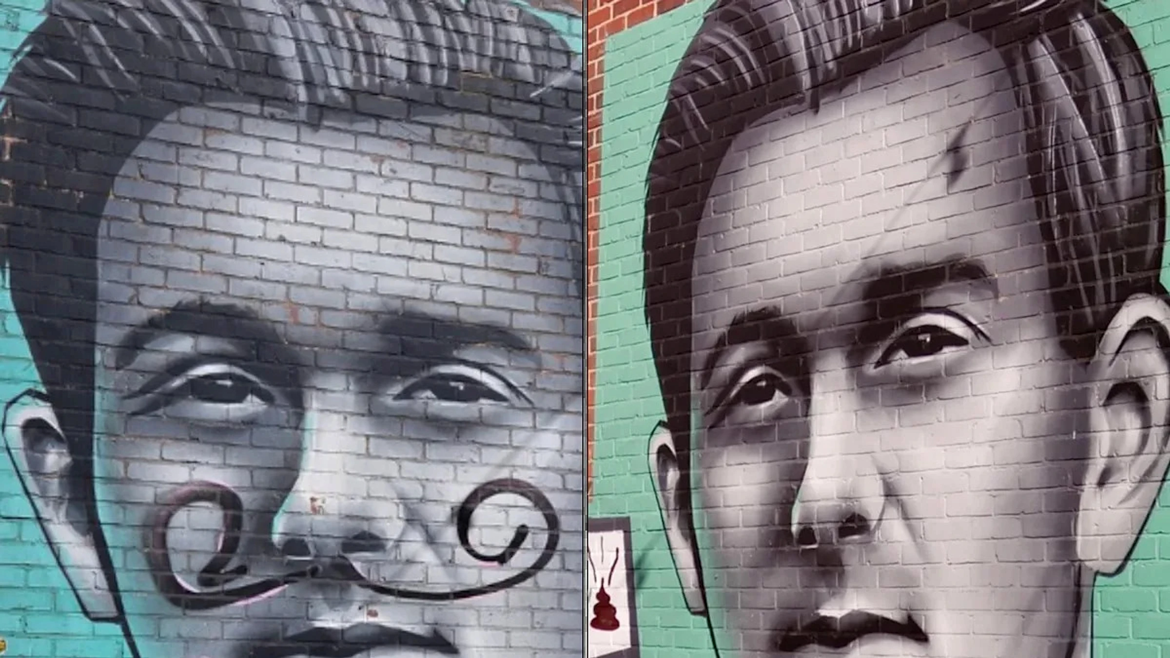Footballer's family upset at mural vandalism