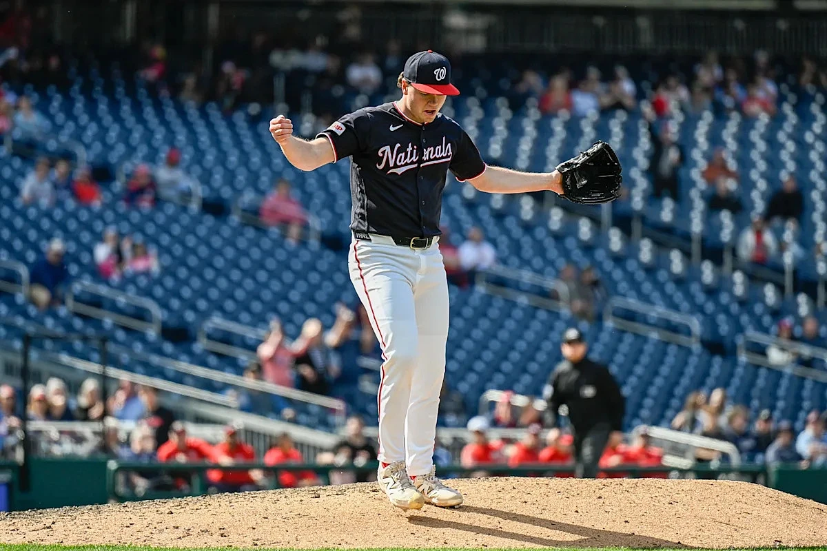 The Washington Nationals have found an unlikely closer in Gus Varland