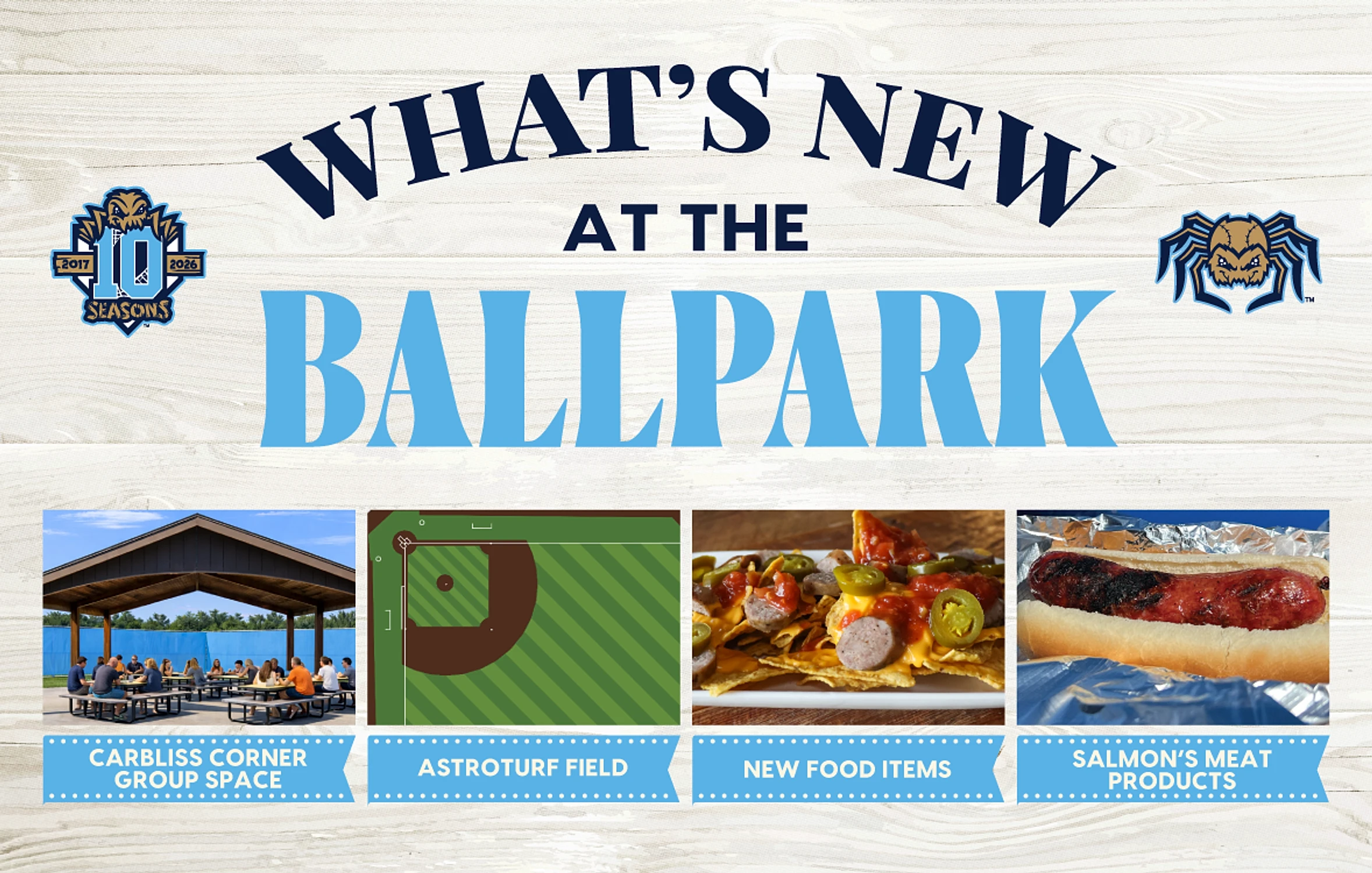 Dock Spiders celebrate 10th season with major ballpark improvements