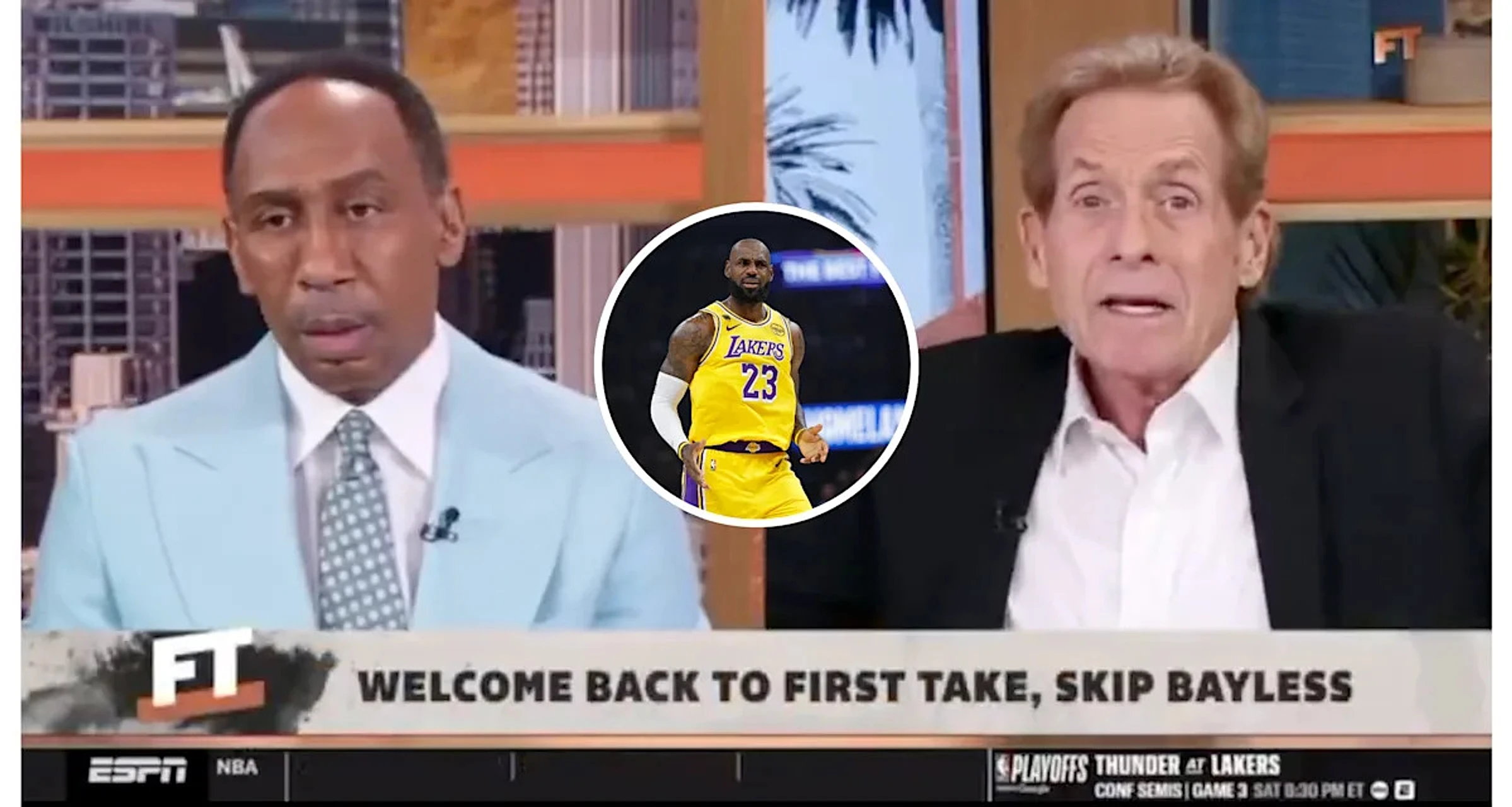 Skip Bayless can’t believe where Stephen A. Smith has LeBron ranked