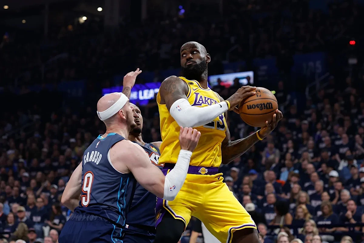 Alex Caruso shows respect to LeBron James as Thunder build 2-0 lead over Lakers