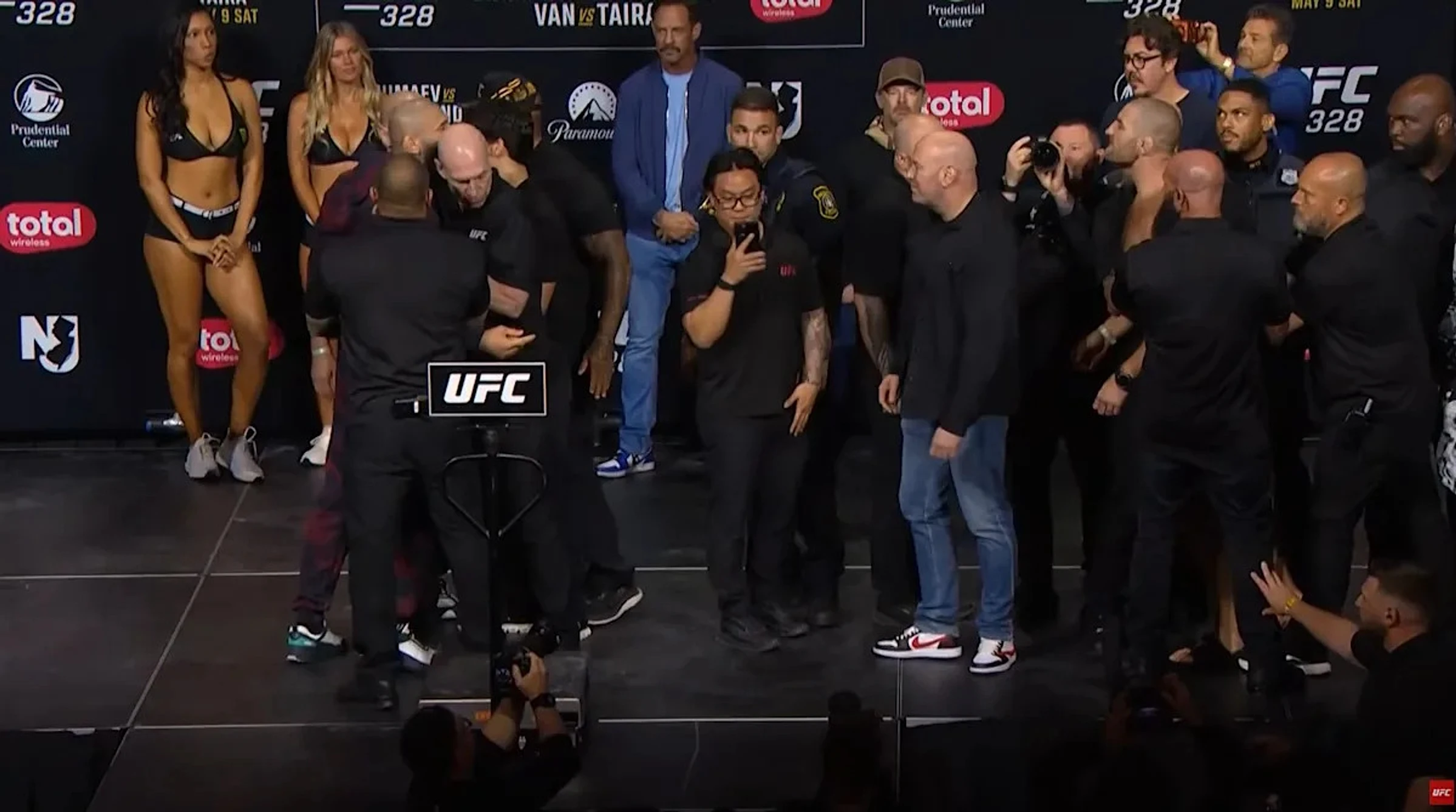 UFC 328 Staredowns! Khamzat-Strickland Final Faceoff Spoiled By Wave Of Security
