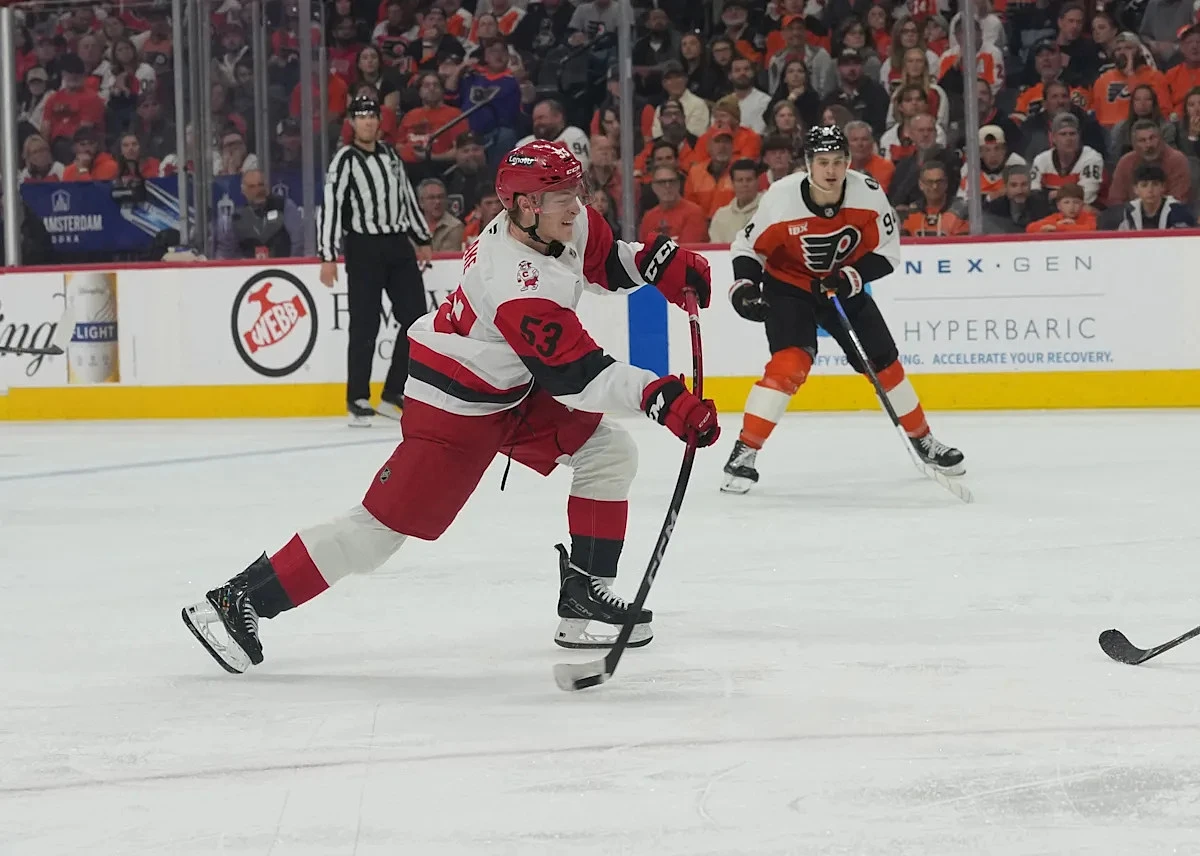 Hurricanes sweep Flyers in OT, advance to East finals