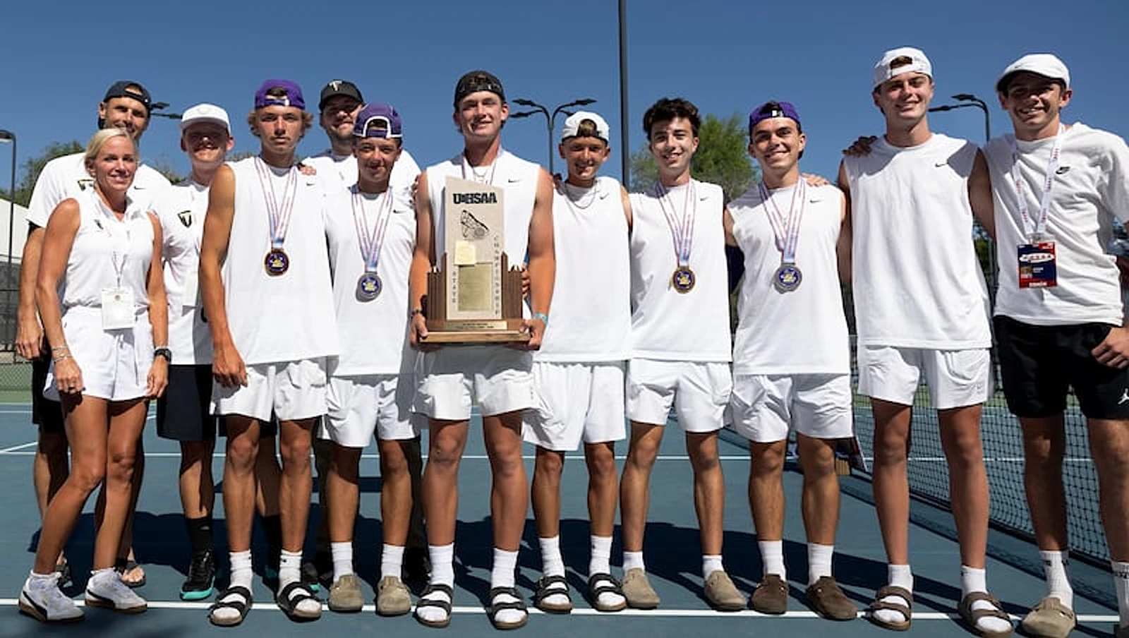 High school boys tennis: Desert Hills hangs on to claim its 3rd straight 4A crown