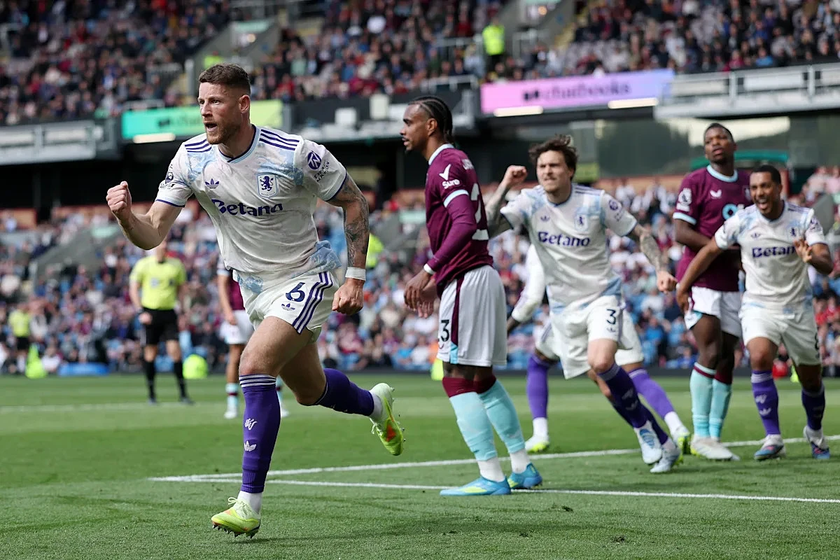 📸 Villa man heads in crucial equaliser at Burnley on rare PL start 💪