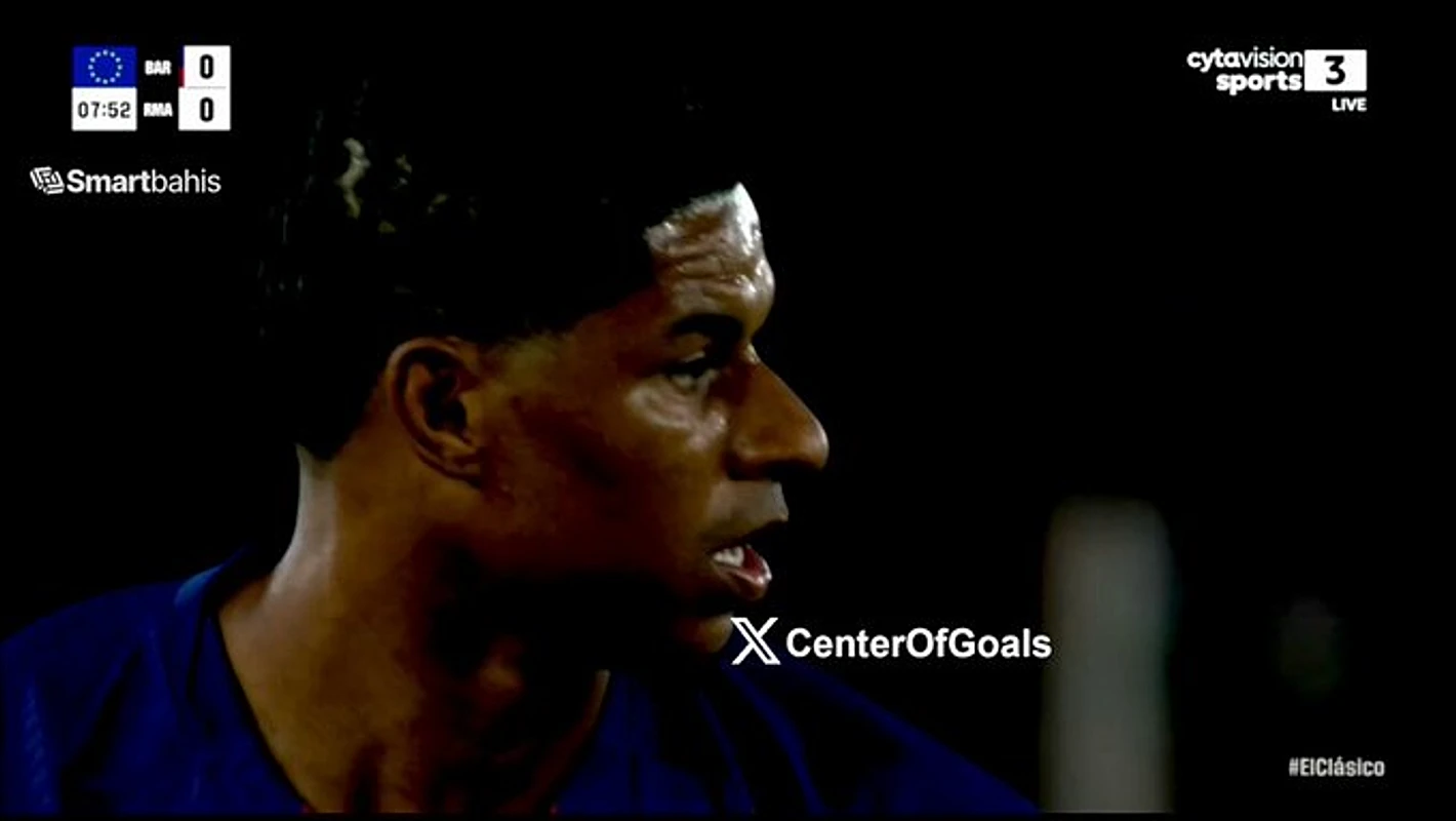 WATCH: Marcus Rashford strikes first blow as Barcelona lead El Clasico