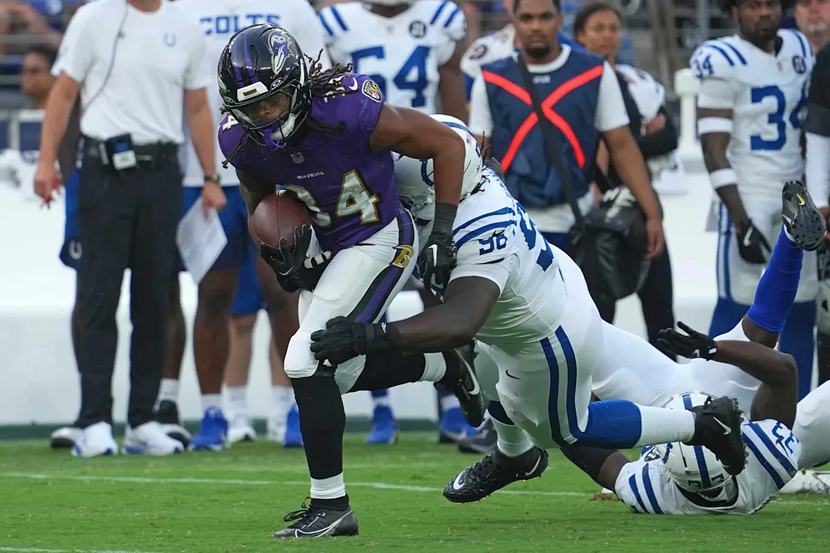 Eric DeCosta explains Ravens moving on from RB Keaton Mitchell